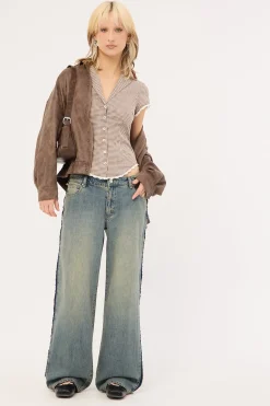 99 Baggy Jean Roxie Green/Blue