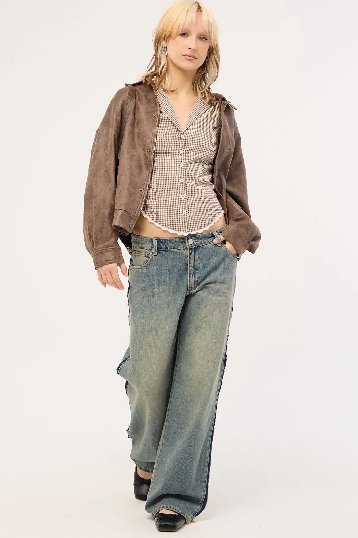 99 Baggy Jean Roxie Green/Blue