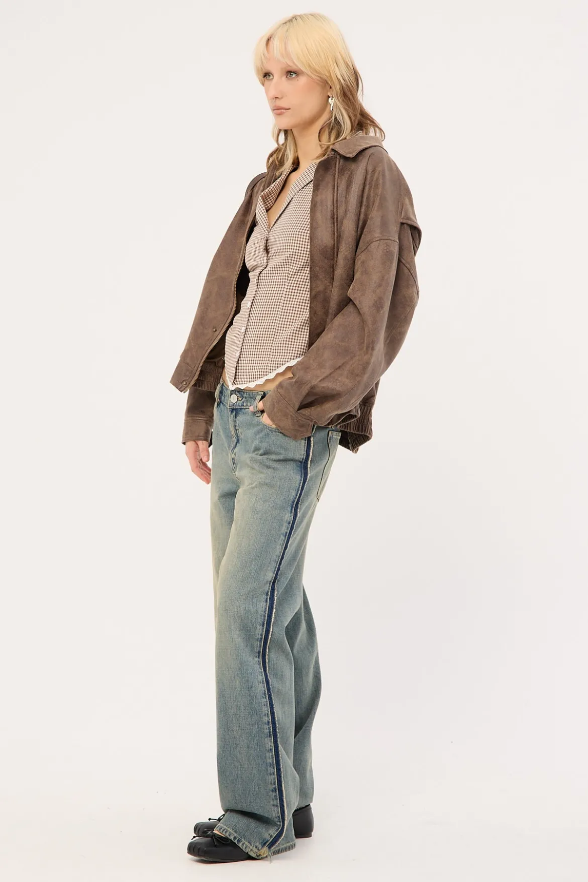 99 Baggy Jean Roxie Green/Blue