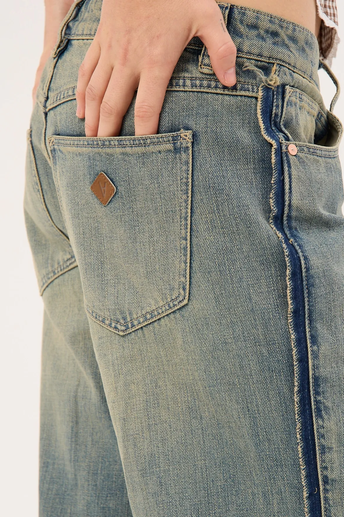 99 Baggy Jean Roxie Green/Blue