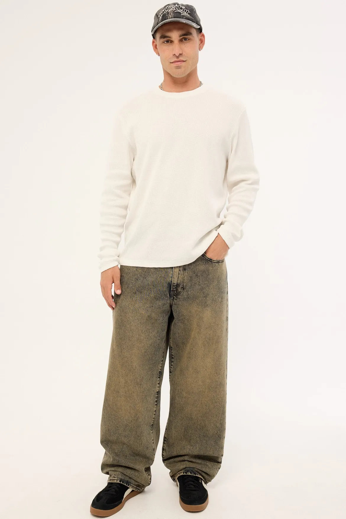 578 Baggy Long Drive Home OD Green/Brown