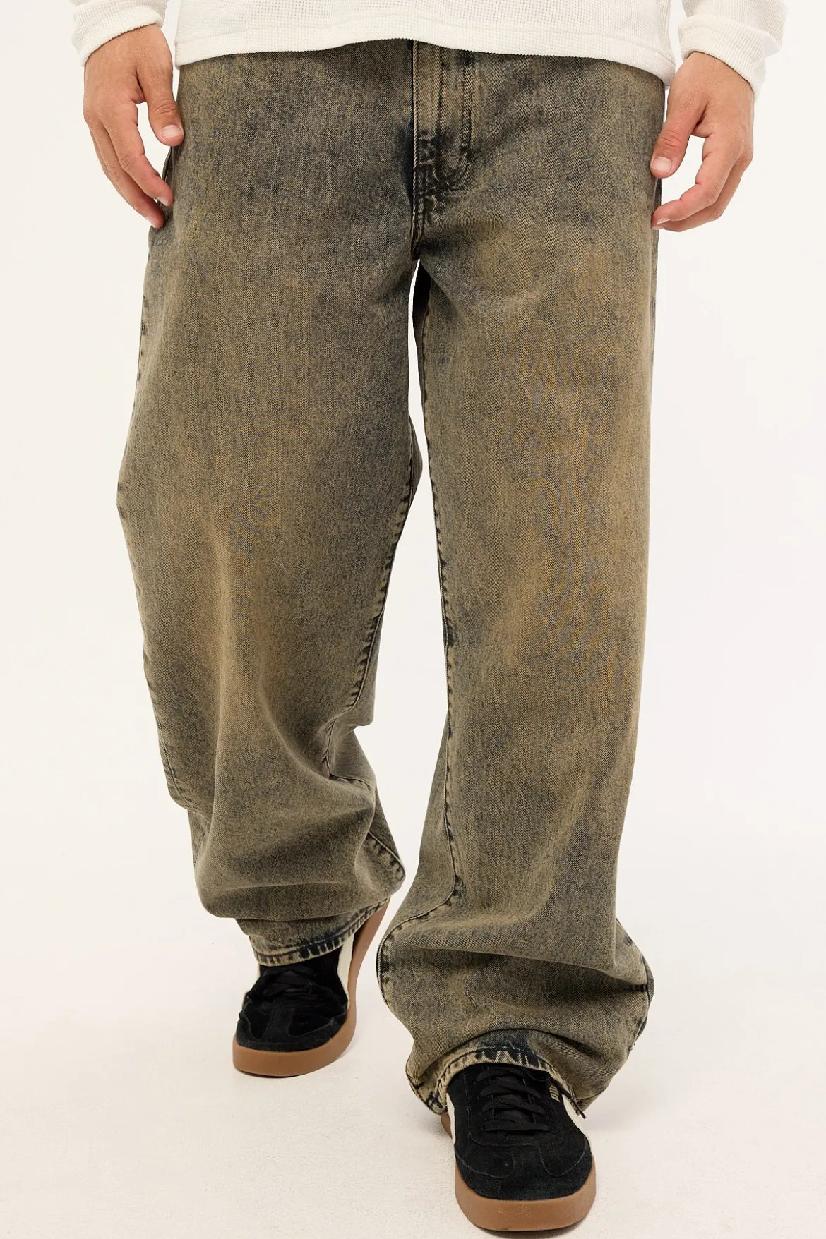 578 Baggy Long Drive Home OD Green/Brown