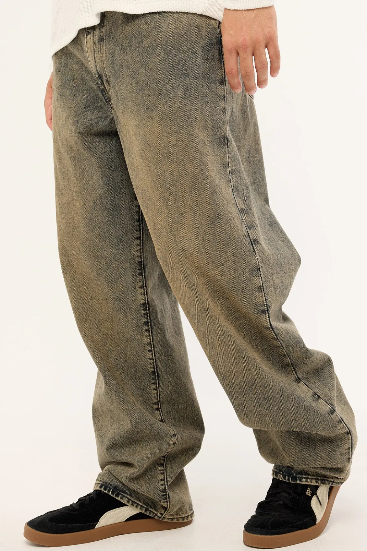 578 Baggy Long Drive Home OD Green/Brown