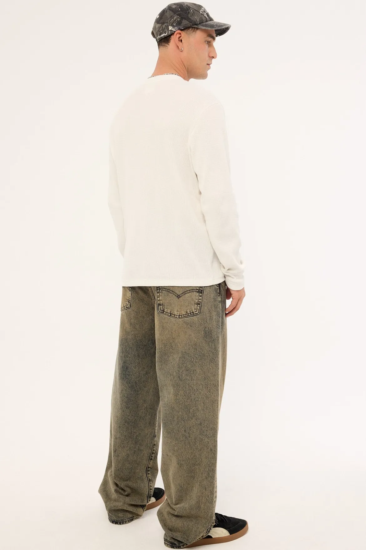 578 Baggy Long Drive Home OD Green/Brown