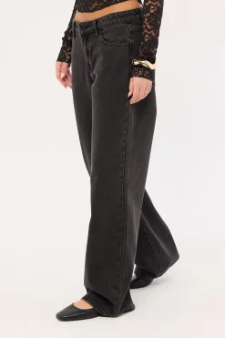 99 Baggy Low Rise Jean Heidi Black