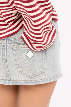 00 Denim Mini Skirt Aimee