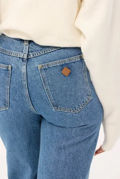 94 High And Wide Cuffed Jean Eva Organic Blue