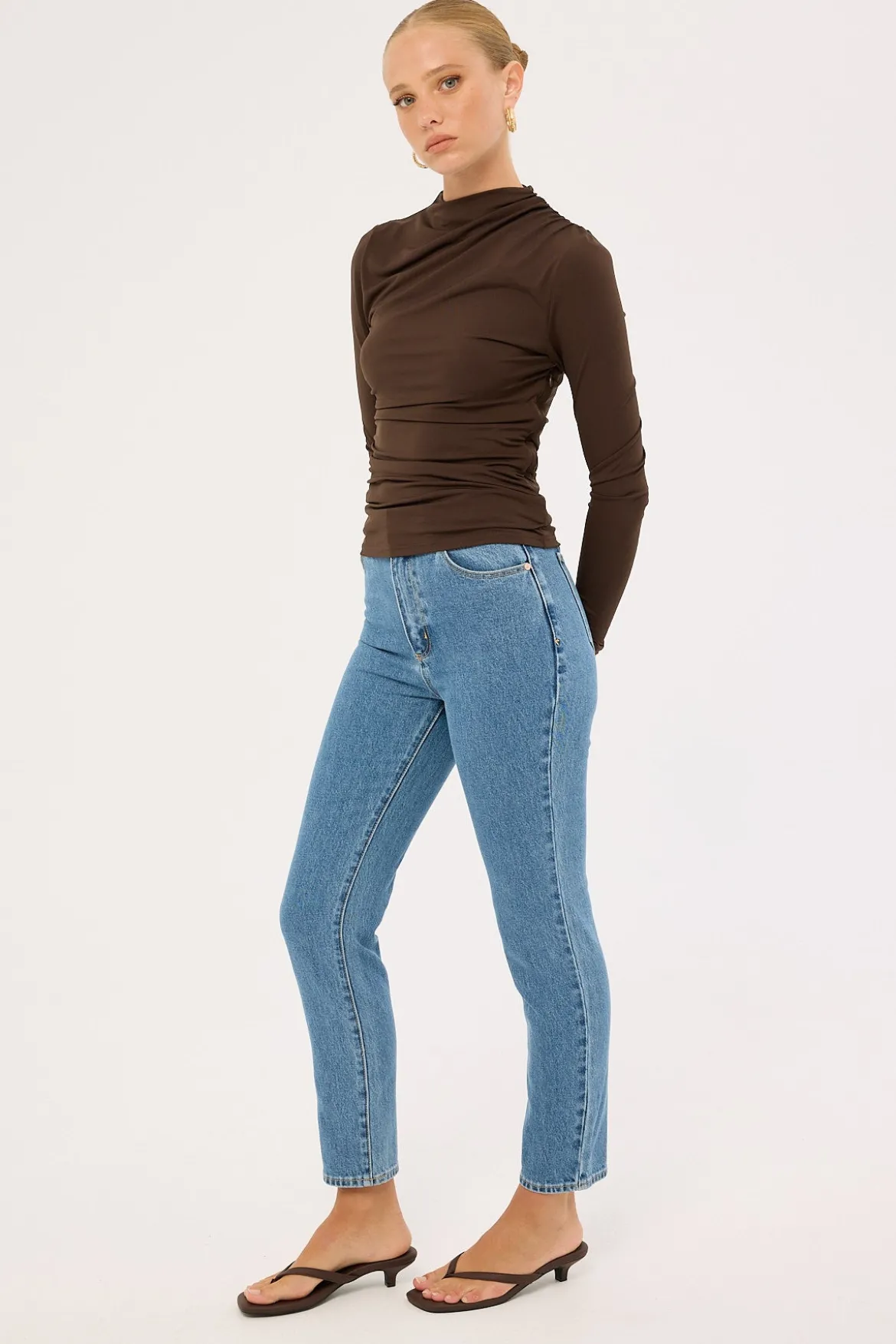 94 High Slim Jean Eva Organic Blue