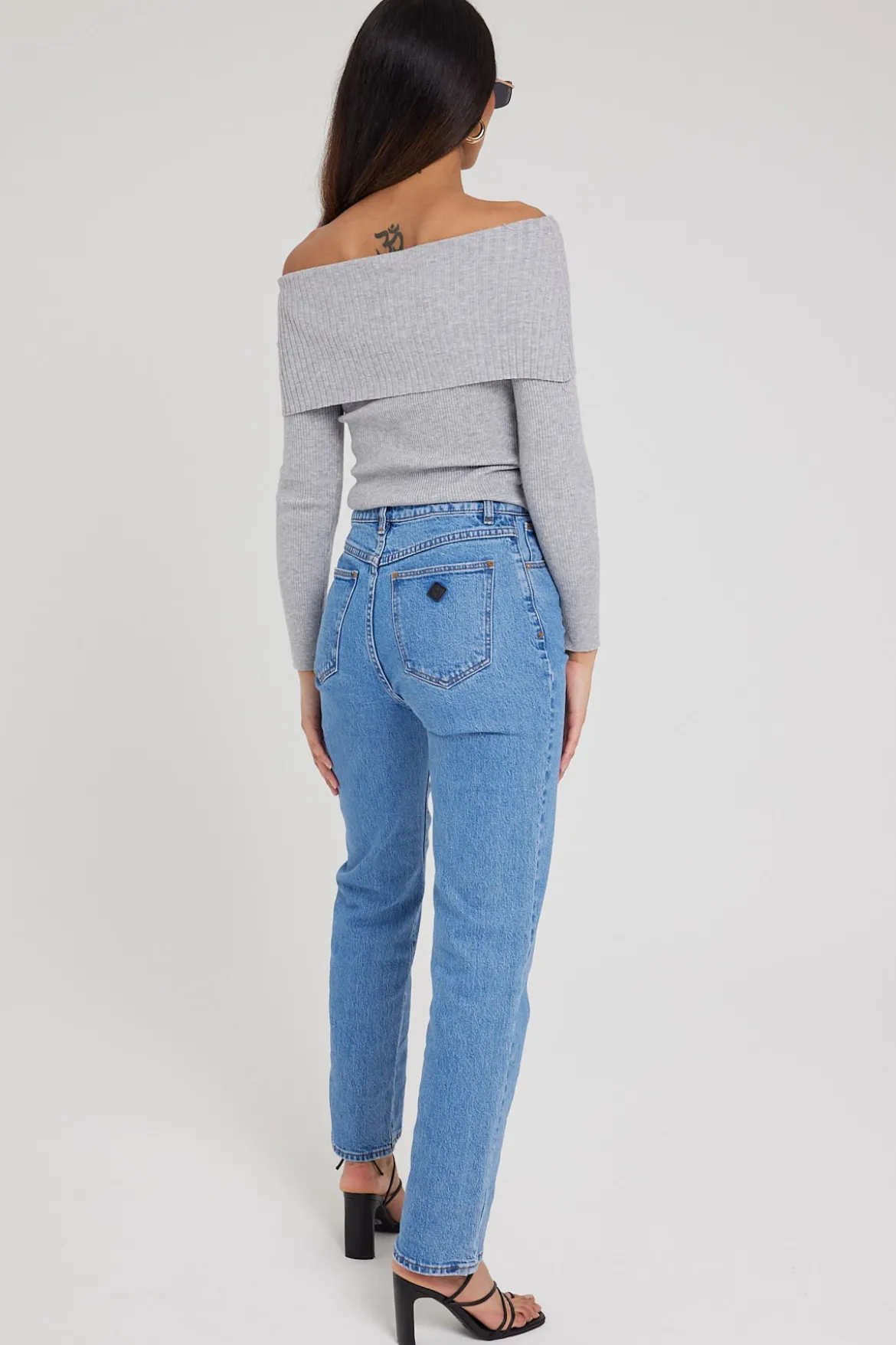 94 High Waisted Straight Jean Parker Organic Blue