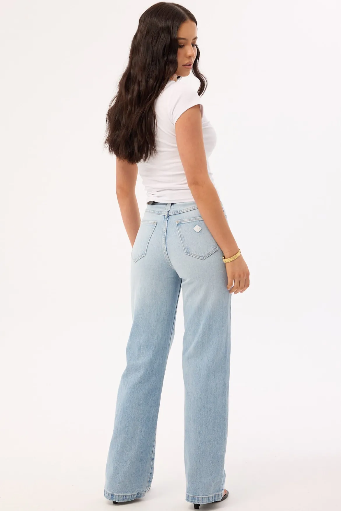 94 High Waisted Wide Jean Light Vintage Indigo