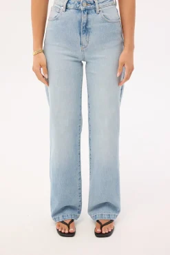 94 High Waisted Wide Jean Light Vintage Indigo