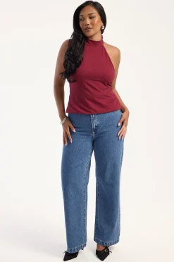 94 High Wide Petite Eva Blue Organic