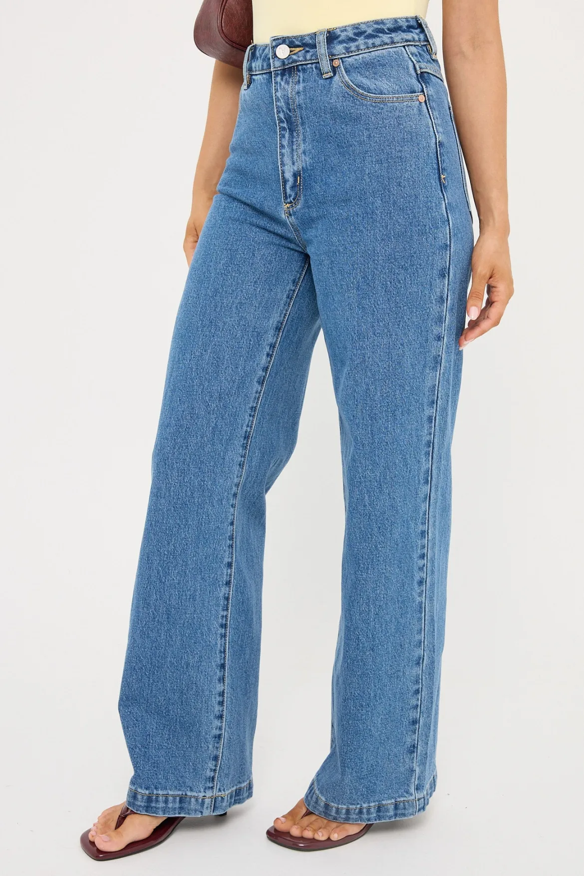 94 High Wide Petite Eva Blue Organic
