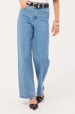 94 High Wide Petite Jean Debbie Blue