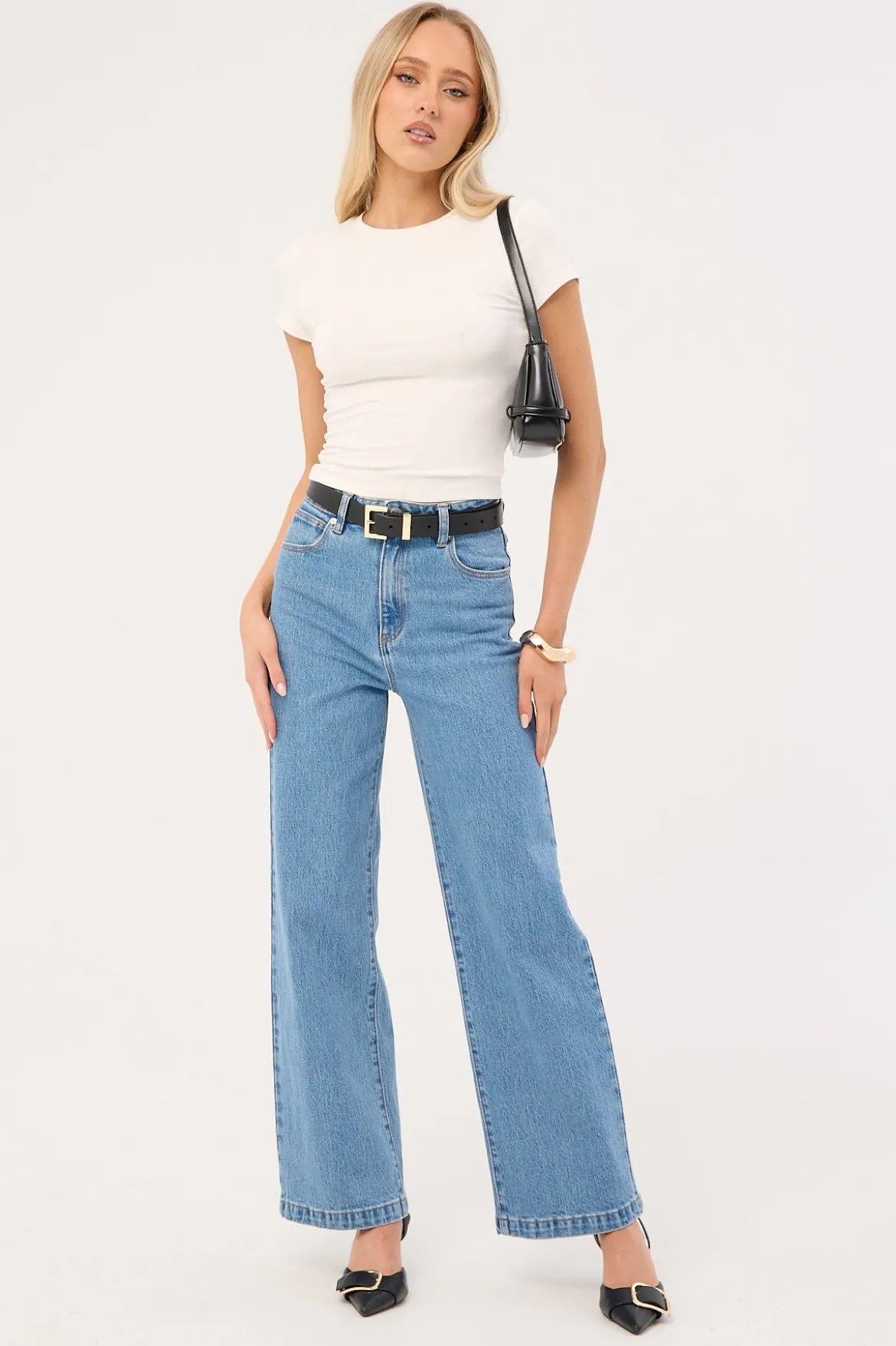 94 High Wide Petite Jean Debbie Blue