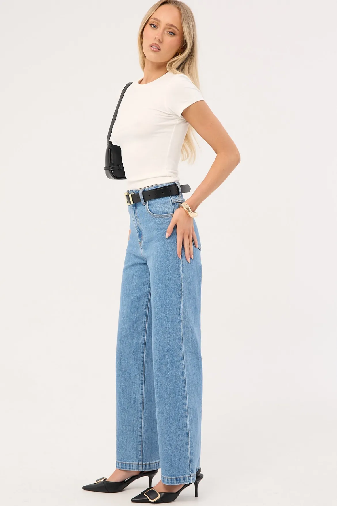 94 High Wide Petite Jean Debbie Blue