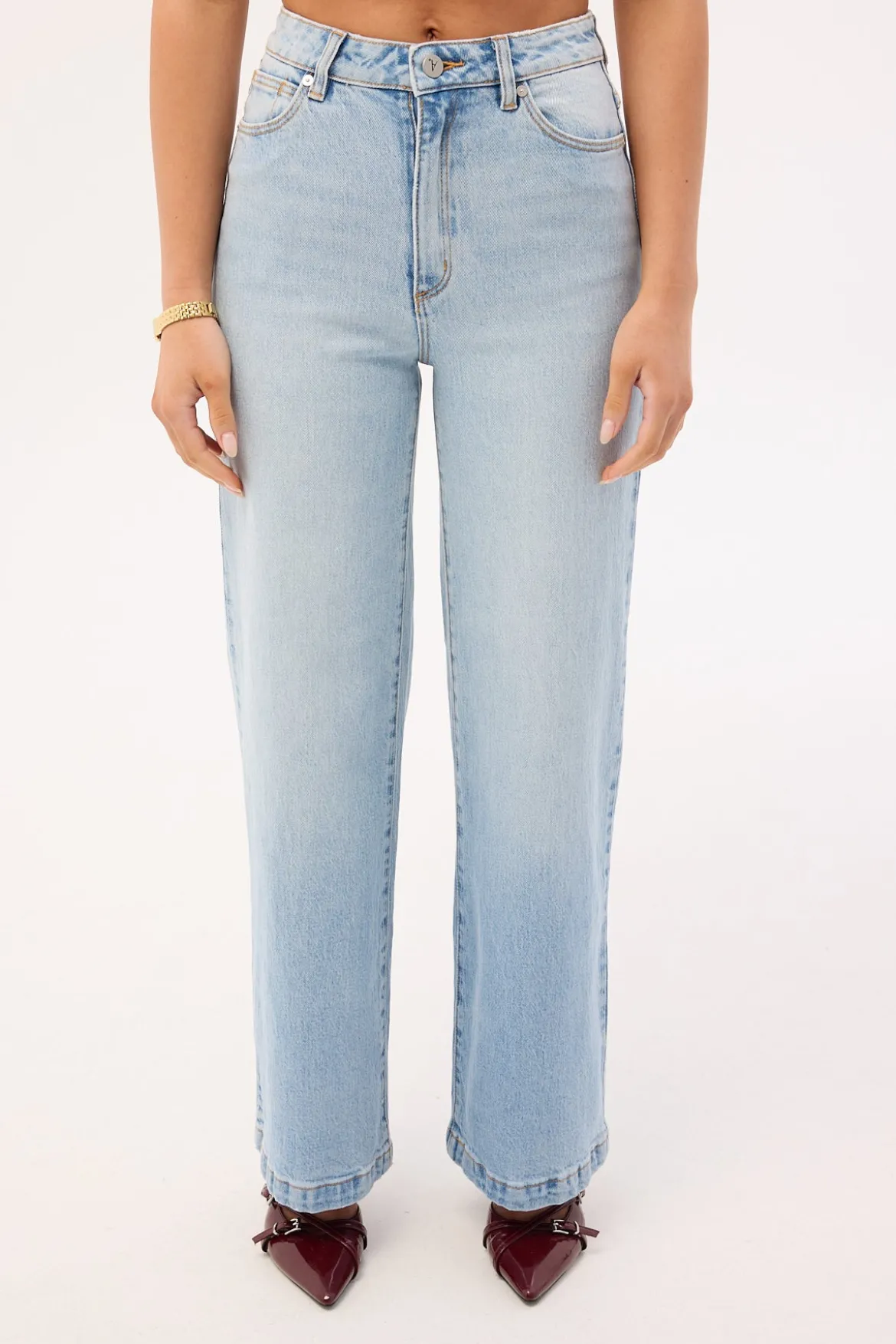 94 High Wide Petite Jean Jessie Blue