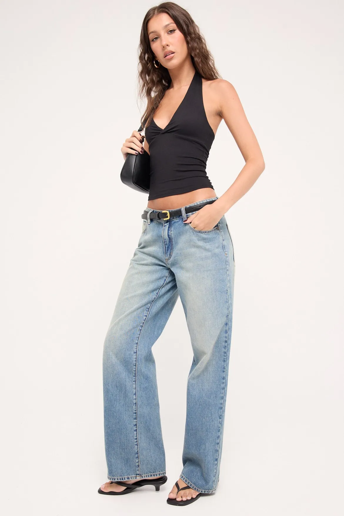 99 Low Baggy Jean Giselle Blue