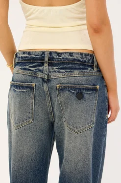 99 Low Baggy Jean Miley Bleach Blue