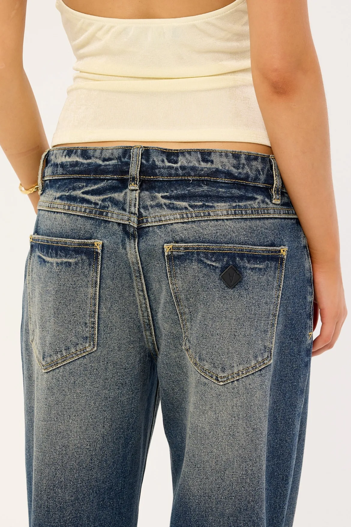 99 Low Baggy Jean Miley Bleach Blue