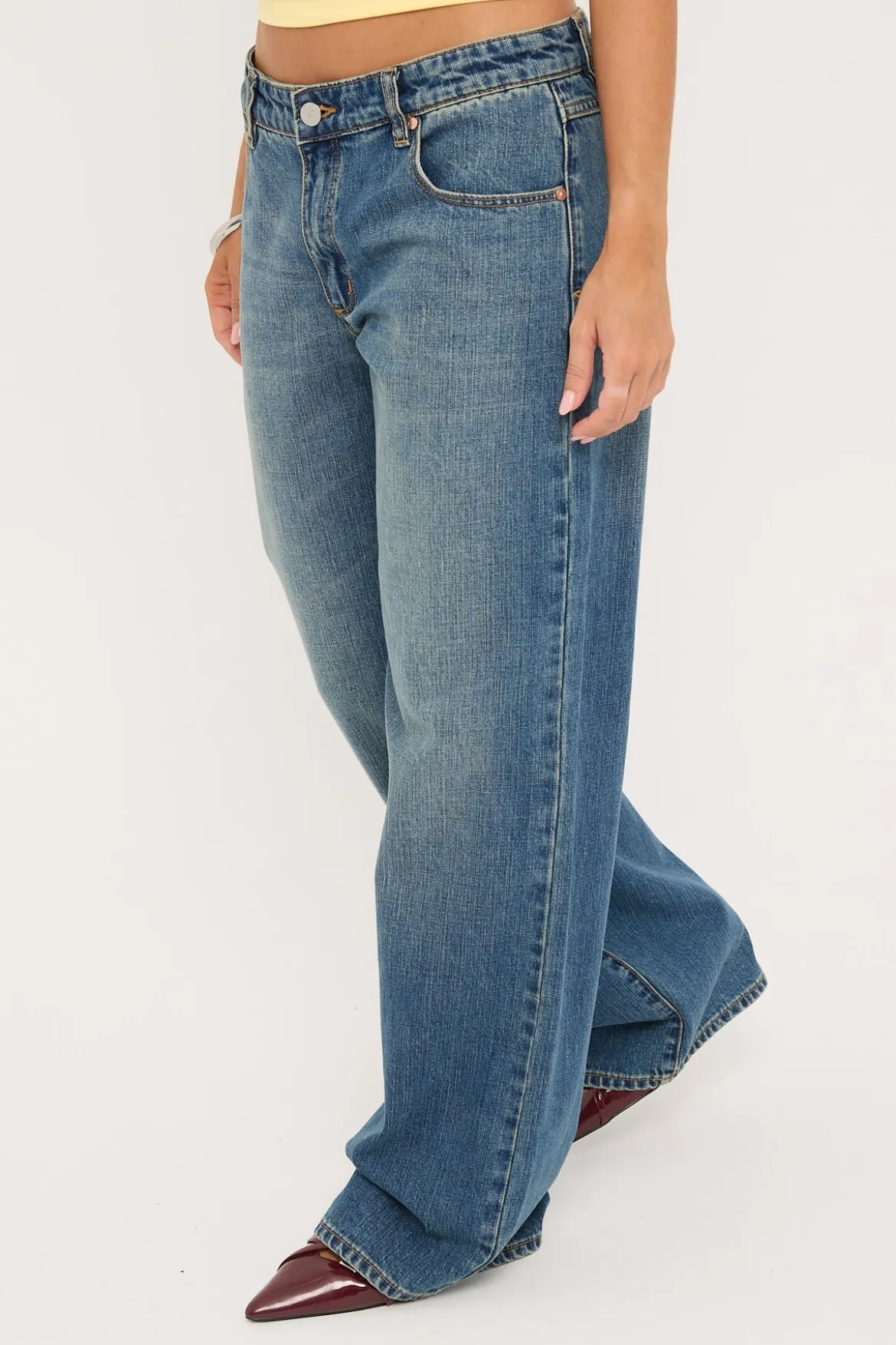 99 Low Baggy Jean Petra Mid Blue