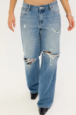 99 Low Baggy Jean Rip Dani Blue