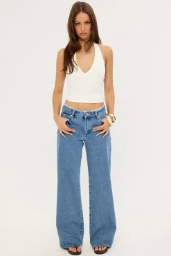 99 Low Baggy Jean Selena RCY Lace Blue