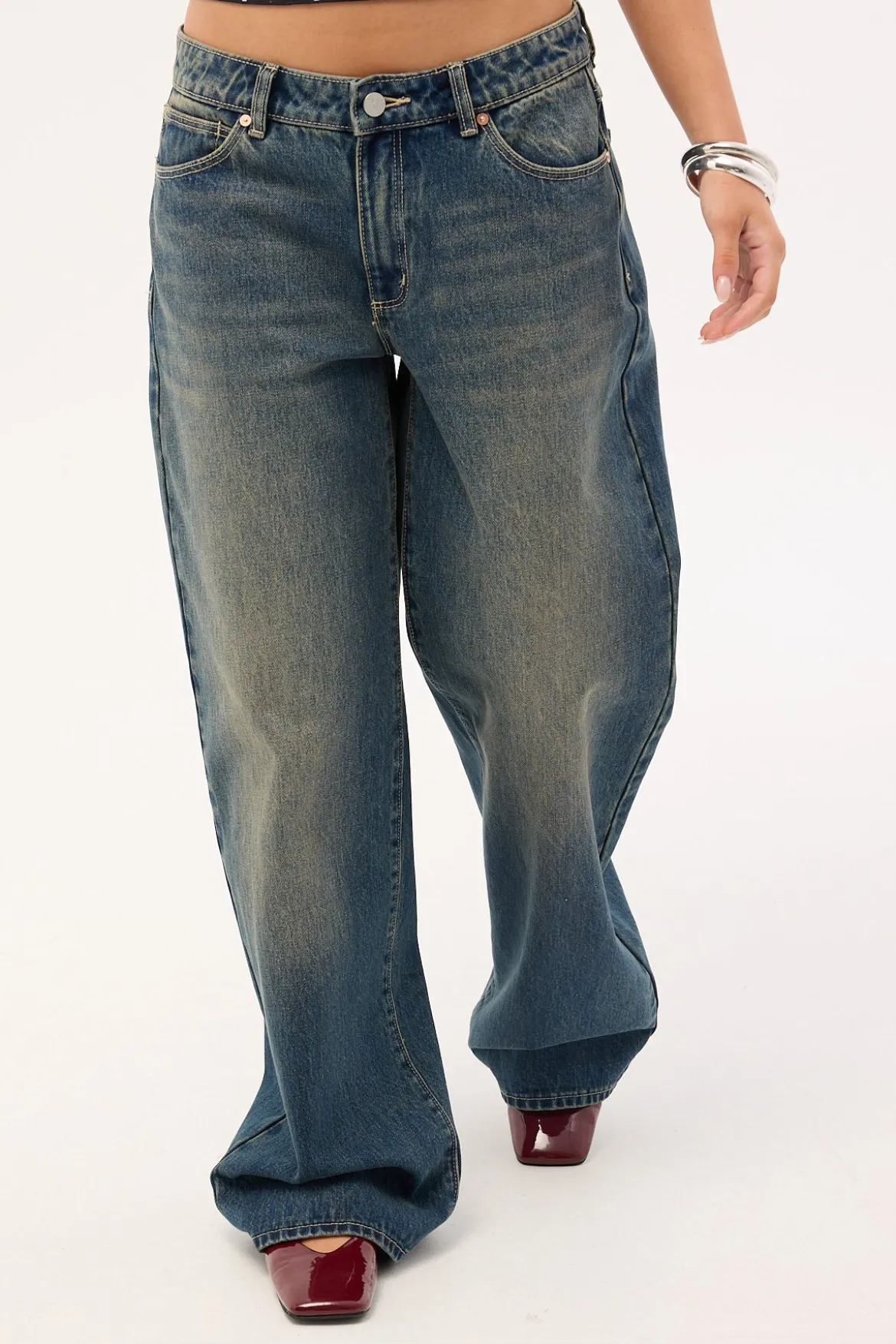 99 Low Baggy Jean Zola Green/Blue