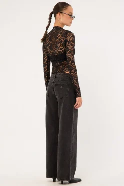 99 Low Baggy Petite Jean Heidi Black