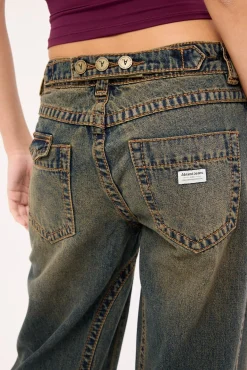 99 Low Baggy Utility Jean Hillary Green/Blue