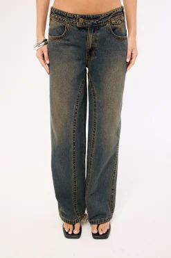 99 Low Baggy Utility Jean Hillary Green/Blue
