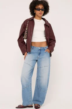 99 Low Barrel Jean Gigi Worn Blue