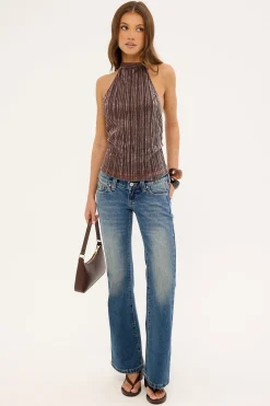 00 Low Flare Jean Mason Blue Fade