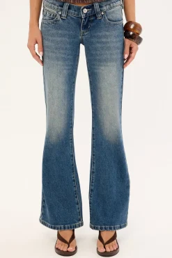 00 Low Flare Jean Mason Blue Fade