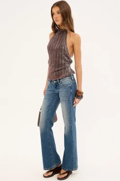 00 Low Flare Jean Mason Blue Fade