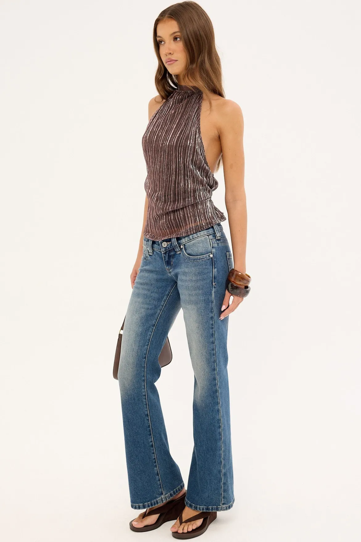 00 Low Flare Jean Mason Blue Fade