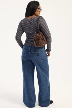 99 Low Rise Baggy Jean Bella Mid Blue