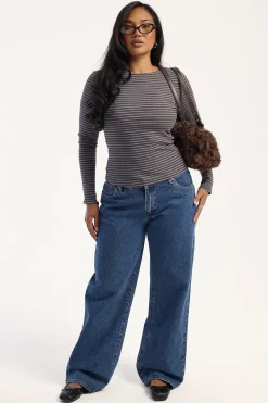 99 Low Rise Baggy Jean Bella Mid Blue