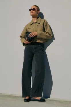 99 Low Rise Baggy Jean Cara Black Organic
