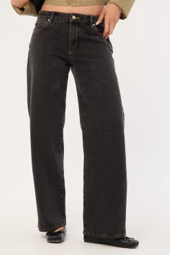 99 Low Rise Baggy Jean Cara Black Organic
