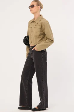 99 Low Rise Baggy Jean Cara Black Organic