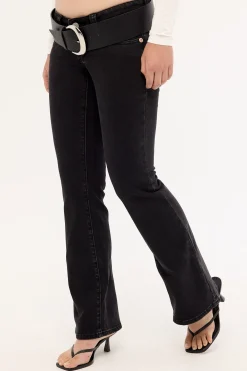 00 Low Skinny Flare Kick Jean Brie Black