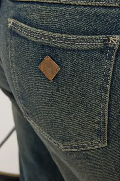 99 Low Wide Jean Frankie Green/Blue