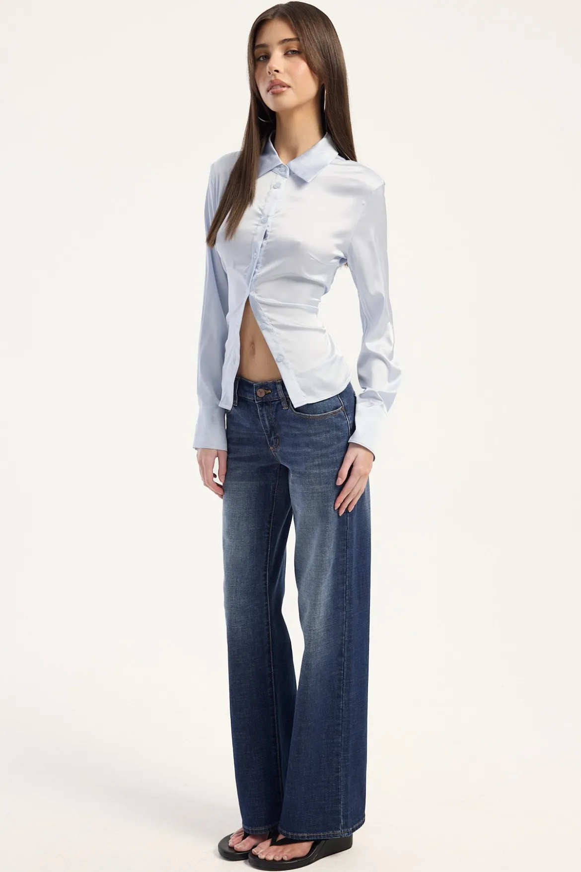 99 Low Wide Jean Paige Blue