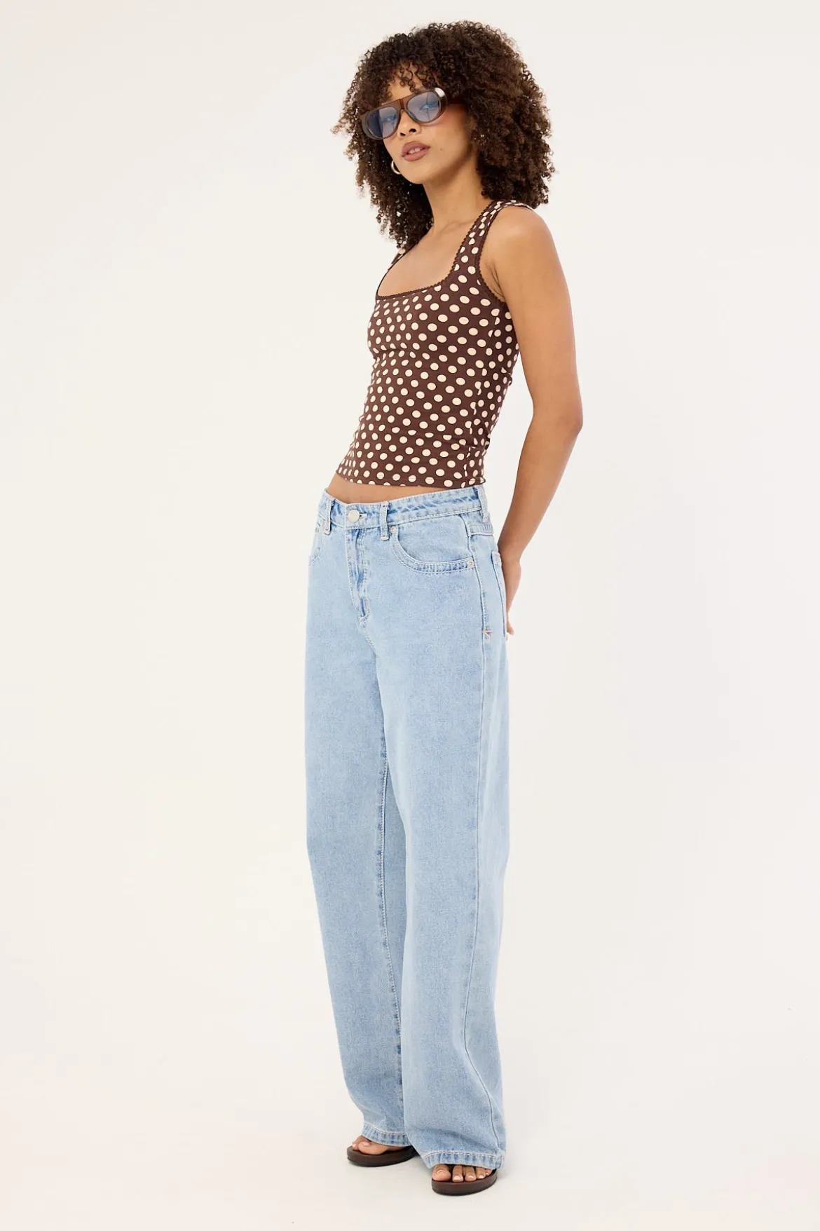 95 Mid Baggy Jean Avril Blue