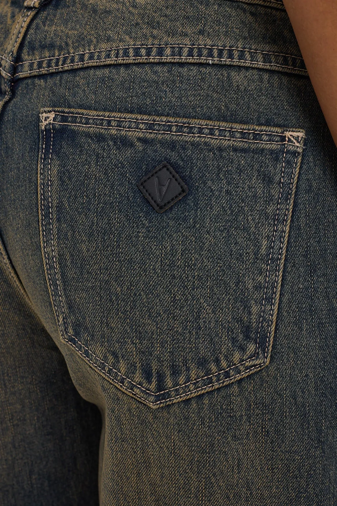 95 Mid Baggy Jean Quinn Worn Organic Blue/Brown