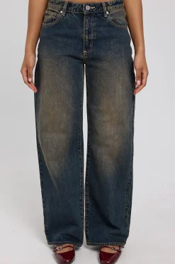 95 Mid Baggy Jean Quinn Worn Organic Blue/Brown
