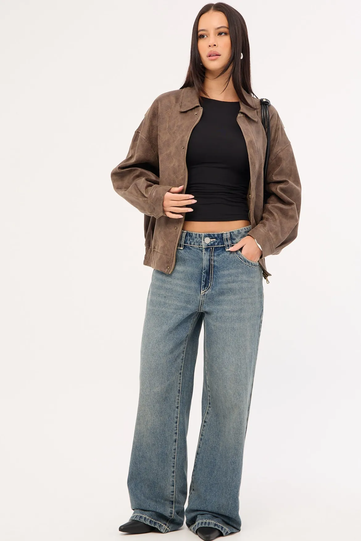 95 Mid Rise Baggy Jean Amber Washed Blue