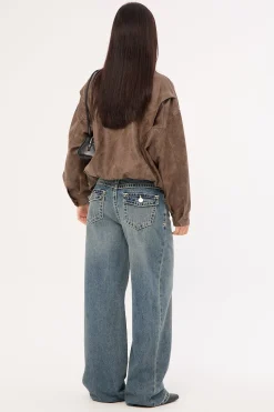 95 Mid Rise Baggy Jean Amber Washed Blue