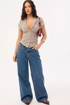 95 Mid Rise Baggy Jean Bella Mid Blue